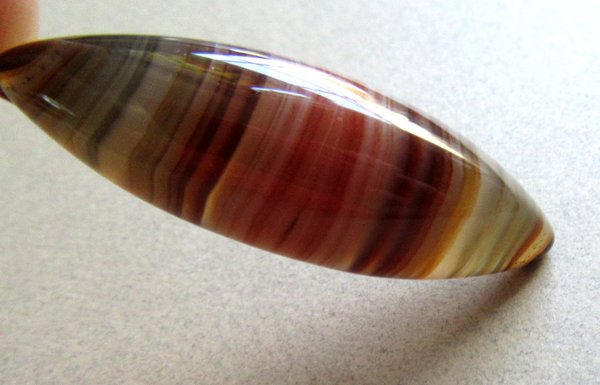 Genuine Banded Agate Pendant Vintage Jewelry