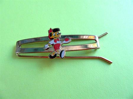 Vintage Pinocchio Walt Disney Child's Barrette Hair Accessories