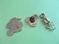 Minnie Mouse Tac Pin Disney Flag Mouse Tac and Fob Lot