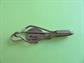 1940's Tie Bar Clasp Enameled Sword Fish Deep Sea Fishing Mens Jewelry 1940's Accessories