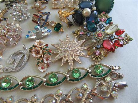 Rhinestone Harvest Lot Jewelry Making 