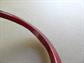 Bakelite Cherry Red Bangle Bracelet Spacer  Swirl Vintage Costume Jewelry