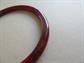 Bakelite Cherry Red Bangle Bracelet Spacer  Swirl Vintage Costume Jewelry