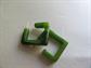 Bakelite Pierced Earrings Creamed Spinach Square Hoops Old Store Stock Never Worn