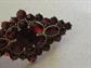 Genuine Bohemian Garnets Pin Brooch Signed NORM Fine Jewelry Merlot Gemstone