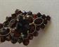 Genuine Bohemian Garnets Pin Brooch Signed NORM Fine Jewelry Merlot Gemstone