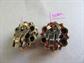 Genuine Bohemian Garnets Clip Earrings NORM Signed Fine Gemstone Jewelry Merlot Color