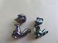 Anthropomorphic Skunk Scatter Pin Set 1950's Accessories Vintage Costume Jewelry