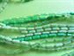 Mod 1960's Long Green Necklace Beads Hong Kong Vintage Costume Jewelry 60's Accessories