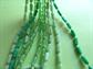 Mod 1960's Long Green Necklace Beads Hong Kong Vintage Costume Jewelry 60's Accessories