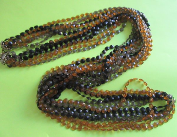 Mod 1960's Long Necklace Vintage Jewelry 