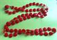 Mod 1960's Lipstick Red Long Necklace Hong Kong Vintage Costume Jewelry 60's Accessories