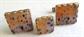 Vintage Dalmatian Jasper Cufflinks Set Mens Jewelry 