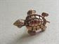 Tortoise Tie Tac Bobbing Head Turtle  Mens Vintage Jewelry Tie Accessories