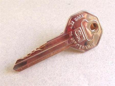 Vintage GM Key Tie Clip General Motors Automobilia 