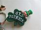 St Patricks Day Jewelry Lot Shamrock Earrings Claudaugh Key Ring  Leprechaun  Pin  Bracelet Costume Jewelry