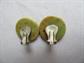 Mid Century Bakelite Avocado Green Swirl Earrings Clip Ons Vintage Costume Jewelry 1950's Accessories