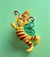 Anthropomorphic Pin Elf Pixie RARE Bee Sprite Fairy Vintage Costume Jewelry Elves Figural