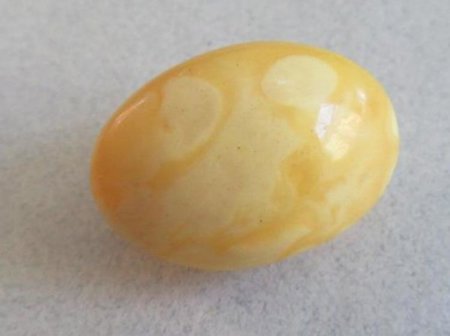 Petite Genuine Amber Egg Yolk Pin Vintage Jewelry