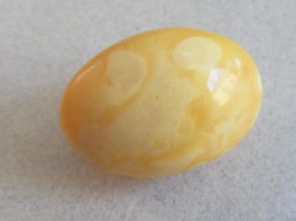 Petite Genuine Amber Egg Yolk Pin Vintage Jewelry