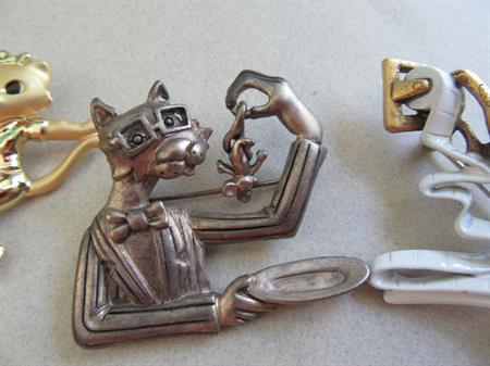 Cat Pin Lot Danecraft AJC  Figural