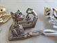 Cat Pin Lot Kitty Bowling Danecraft AJC  Figural Costume Jewelry Vet Gift Anthropomorphic