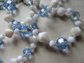 Vintage Blue Glass Beads Lot Jewelry Making Crafting Destash