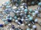 Vintage Blue Glass Beads Lot Jewelry Making Crafting Destash