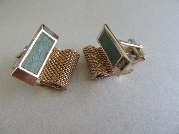 1970's Hickok Wrap Cufflinks Mens Vintage Jewelry