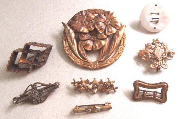 Victorian Jewelry Estate Lot Pins Brooches