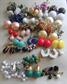 Vintage Earrings Lot Mostly Clip On All Wearable Plastic Glass Faux Pearl Costume Jewelry Destash