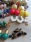 Vintage Earrings Lot Mostly Clip On All Wearable Plastic Glass Faux Pearl Costume Jewelry Destash