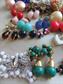 Vintage Earrings Lot Mostly Clip On All Wearable Plastic Glass Faux Pearl Costume Jewelry Destash