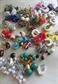 Vintage Earrings Lot Mostly Clip On All Wearable Plastic Glass Faux Pearl Costume Jewelry Destash