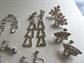 Rhinestone Earrings Lot Clip On and Screw backs Vintage Costume Jewelry Destash