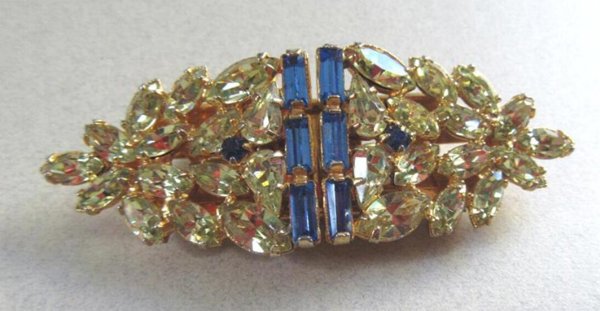 Vintage Rhinestone Duette Pierre Signed Vintage Jewelry