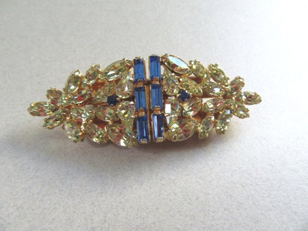 Vintage Rhinestone Duette Pierre Signed Vintage Jewelry