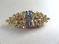 RARE Pierre Signed Rhinestone Dress Clip Pin Duette with Cage Costume Jewelry