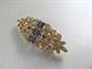 RARE Pierre Signed Rhinestone Dress Clip Pin Duette with Cage Costume Jewelry