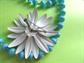 Mod 1960's Blue Flower Pin and Bonus Necklace Vintage Costume Jewelry Daisy 