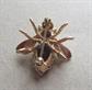 10k Gold Amethyst and Emerald Bee Pin Fine Jewelry Save Our Bees 3.3 Grams