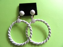 1960's Mod Clip Earrings Unworn Vintage Jewelry 