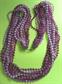 Mod 1960's Purple Necklace Beads Vintage Costume Jewelry 60's Accessories