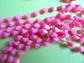 1960's Mod Long Pink Necklace Beads Vintage Costume Jewelry 60's Accessories