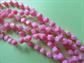 1960's Mod Pink Multi Strand Cube Necklace 18