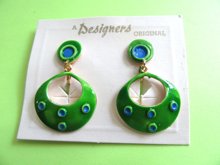 1960's Mod Clip Earrings Never Worn Vintage Jewelry 