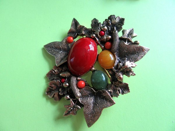 Fruit Salad Pin Set Vintage Jewelry