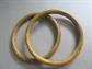 Bakelite Bangle Pair Larger Wrist Mustard Pepper Vintage Costume Jewelry