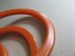 Bakelite Dark Pumpkin Bangle Bracelet Trio Vintage Costume Jewelry Fall Colors