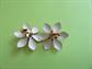 Mod 1960's Flower Clip On Earrings Vintage Costume Jewelry 60's Accessories